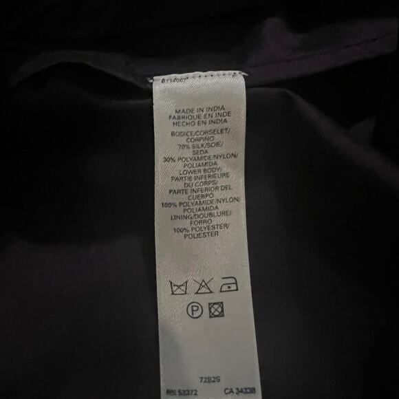 VTG French Connection Gothic Black & Purple Silk Blend Babydoll Cami Top Size 8 - Picture 8 of 8